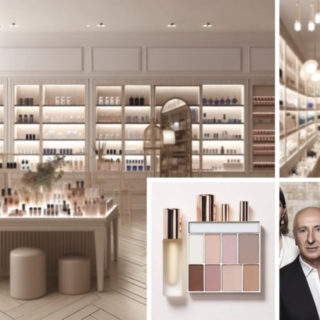 Założycielki luksusowego sklepu z kosmetykami BeautyCarre w eleganckim wnętrzu
