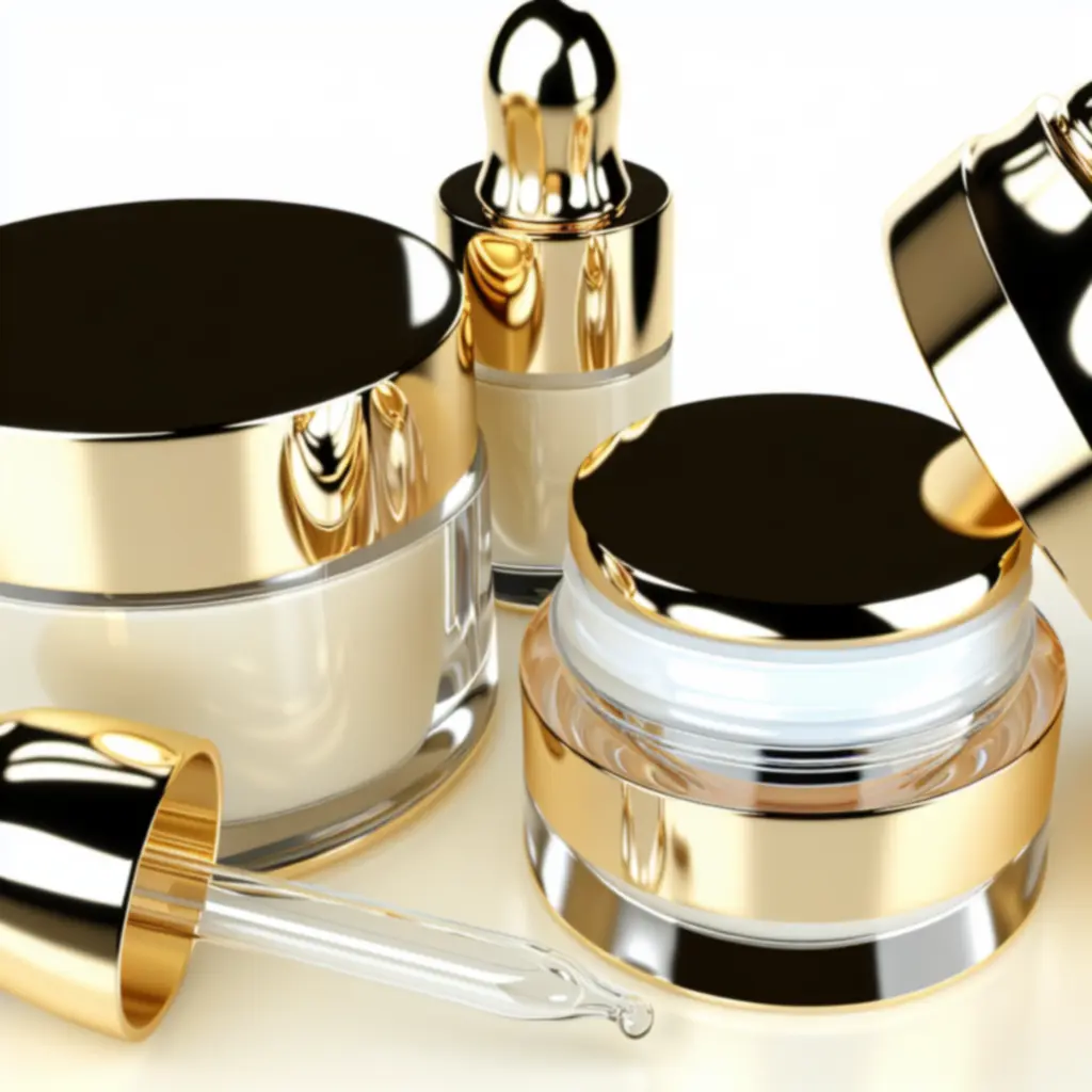 Zbliżenie na wyróżniony luksusowy kosmetyk do pielęgnacji skóry w eleganckiej, minimalistycznej aranżacji.